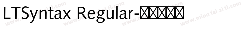 LTSyntax Regular字体转换